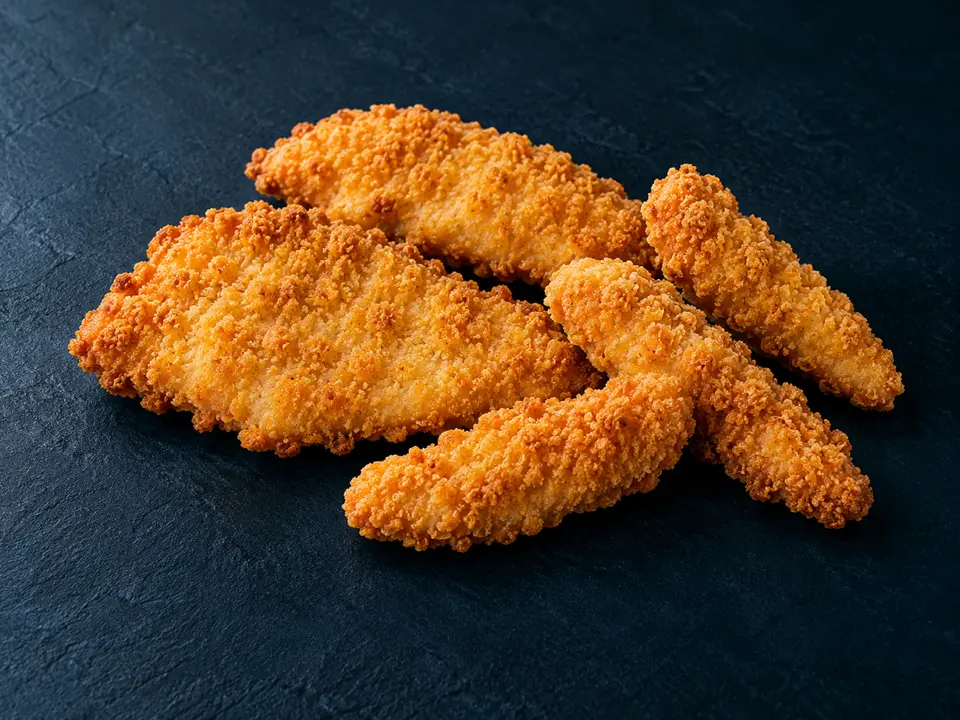 Foto campione: Burger di pollo impanato